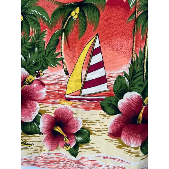 New Tommy Bahama | M | Tank Sleeveless Top Blouse Tropical Hawaiian 100% Silk - Picture 2 of 4